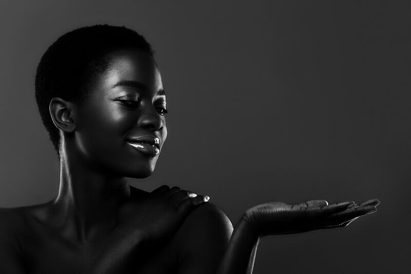 Low Light Portrait Lady in Shadow