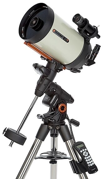 Image of a Celestron Advanced VX 8” EdgeHD telescope on a white background