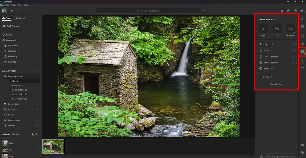 Lightroom CC Mobile Masks