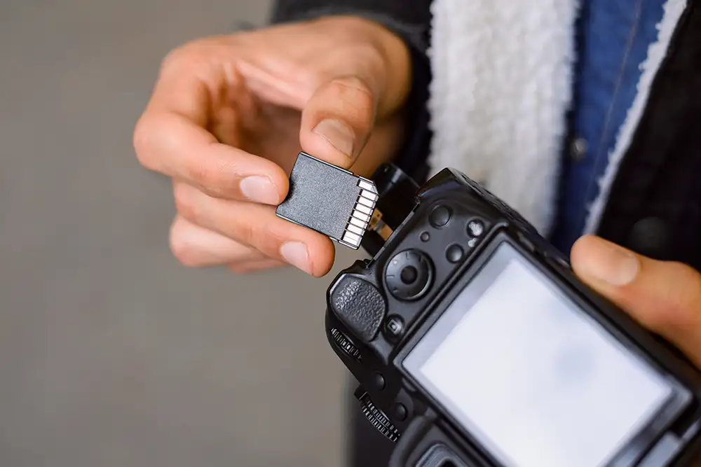 memory card camera slot